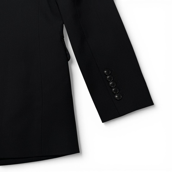 Madewell Kline Blazer Jacket Womens 4 Black NWT 1 Button - Picture 12 of 12